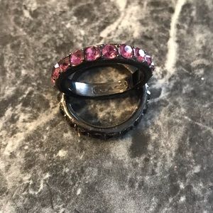 Set of 2 Coach rings
